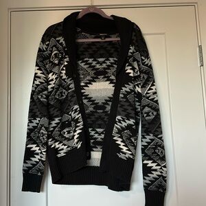 Black and grey Adam Levine cardigan